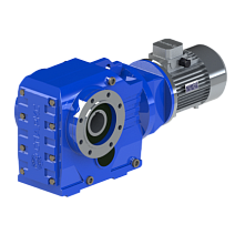 Мотор-редуктор коническо-цилиндрический KAZ-S127-81.98-17.08-7.5 (PAM132, 4P) sf= 3.38